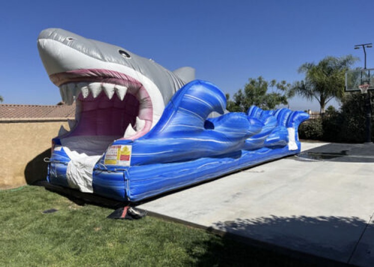 Big Bite Shark Slip-n-Slide - Jump and Play Upstate