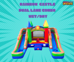 Rainbow Castle Dual Lane Wet/dry